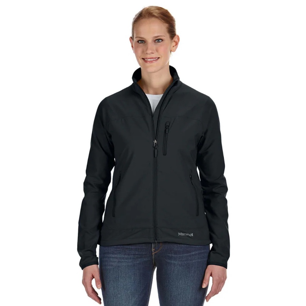 Marmot Black Ski Snow Jacket Technical Soft Shell Size S/P